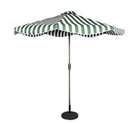 Outdoor Garden Parasols 9Ft/2.7M Outdoor Parasol Patio Striped Umbrella, for Garden, Deck,Backyard And Pool, Sunscreen Uv50+