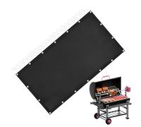 Outdoor Grill Heat Shield Mat, Fire-Resistant Barrier Pad for Decks and Patios, Bbq Heat Protection Cover for Garden, Yard, Camping, and Backyard Cooking Zones, 1 Piece