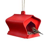 Outdoor Hanging Hummingbird Feeder Stand - Decorative Rust-Proof Wild Bird Feeder Station | Panoramic Clearance Window Viewing Present for Bird Lovers, Grandmas, Garden & Lawn Yards