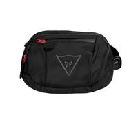 Outdoor Hiking Waist Pack, Reflective Fanny for Travel, Breathable Bag for Men & Women, Adjustable Strap, Water-Resistant Material, Black, Ideal for Motorcycle, and Outdoor Adventures, Nero , Se