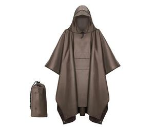 Outdoor Impermeabile Cappuccio Maniche Pioggia Poncho Moto Cover Campeggio