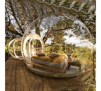 Outdoor Inflatable Bubble House, Dome Tent, Rainproof And Windproof Camping Privacy Free Tent, 2-3 People Inflatable Starry Bubble House,5M Vision