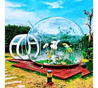 Outdoor Inflatable Bubble Tent, with Single Tunnel Greenhouse Gazebo Canopy Camping Backyard Transparent Exhibition Tent, Star Bubble House Homestay Outdoor Camping Vision