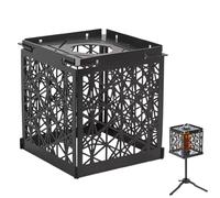 Outdoor Iron Lampshade, Cutout Design Lampshade, Portable Metal Lamp Shade, Decorative Cover for Yard and Patio, Garden Lights, Floor Lamps or Camping Lanterns, 3.54x3.94 inches