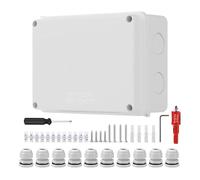 Outdoor Junction Box - Scatola di collegamento impermeabile - Alloggiamento per progetto | Antipolvere per cantina Deck Gate telecamere di sicurezza cortili balcone paesaggio giardino e altri