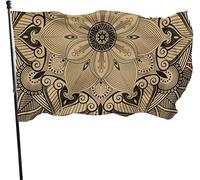 Outdoor Mandala Flower Good Luck Art 2 Bandiera da Giardino, Bandiera per Feste di Famiglia 3 X 5 Piedi Decorazioni per la casa all'aperto