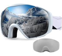 Outdoor Master Classic Maschera Sci OTG Anti-Appannamento UV400, Bianco
