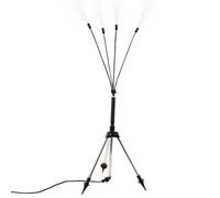 Outdoor Mist Maker with Stand, Adjustable Patio Spray System, Stainless Steel Garden Mist Maker with 8m Spray Hose, Outdoor Cooling for Patio, Balcony, Pool, Garden Parties & Summer Activities