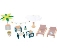 Goki - Goki Houten Poppenhuis Tuinmeubelset Mallorca NUOVO