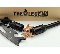 Outdoor Ninja The Legend Tactical Mini,Acciarino da fuoco nero FireSteel per escursioni, bus, trekking, incluso raschietto multifunzione, il kit di sopravvivenza perfetto