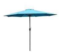 Outdoor Parasol Garden Patio Umbrella | 2.7m| Crank/Tiltable/Round/UV Protection for Beach/Gazebo/Balcony/Terrace/Coffe