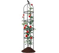 Outdoor Plant Trellis, Metal Climbing Support, 5.7 Ft Adjustable Trellis with Build, Backyard Patio Garden, Climbing Plant Frame with Sturdy Design, Clematis Jasmine Use