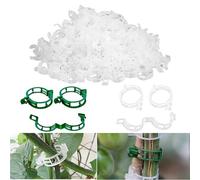 Outdoor Plants Support Clips, Plant Support Clips, for Tomato, Climbing, Vegetable, Wisteria, Strawberry, Peony, Tree Ties, Vine Fixing Clip (Style-B,200 PCS)