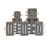 Outdoor Plastic Distribution Enclosure Case Waterproof Terminal Junction Box Home Monitor Electric Cable Branch Box(F3 1 in 2 out (8P))