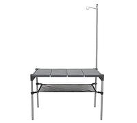 Outdoor Portable Folding Camp Kitchen Table DIY Aluminum Alloy Outdoor Folding Table for Beach Camping Party BBQ Easy Installation (Color : Set 1)