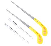 Outdoor Portable Hand Saw, Portable Camping Handsaw, Professional Garden Trimming Saw, 9 Inch Rugged Blade Tree Pruning Saw, Lightweight, Includes Spare Saw Blade (Yellow,2pcs)