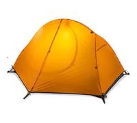 Outdoor Privacy Tent Backpacking Camping Tent 1 Person Ultralight Waterproof Anti-UV Double Layer Portable for Outdoor NG Cycling Bikepacking, 4 Season, Easy Setup, Large Size with Footprint