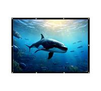 Outdoor Projector Screen - Rear Front Projector Screen | Portable Projection Screen | Anti-Crease Cinema Screen | Polyester Weather-Resistant Projector Movies Screens For Smartphones, Home Projectors