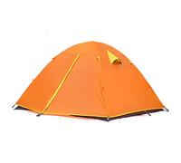 Outdoor Rainstorm Tent, 3-4 People Double-Layer Aluminum Pole Tent, Vacation Field Camping Tent