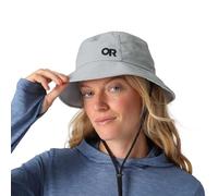 Outdoor Research Cappello da pescatore da sole | Protezione UPF 50+, leggero e ripiegabile, cappello da pescatore per uomini e donne, cinturino sottogola, Peltro chiaro, M