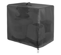 Outdoor Sand Filter Pump Dust Cover, Waterproof Pool Equipment Protector, Adjustable Drawstring Closure UV-Resistant Material, for Backyard, Lawn, Courtyard, Garden, Patio Use