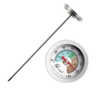 Outdoor Soil Thermometer - 7 Inch Compost Temperature Gauge, Easy Read Meter, Stainless Steel Probe Sensor Tool, Gardening Monitoring Equipment | Compost Monitoring Support, Soil Temperature Trac