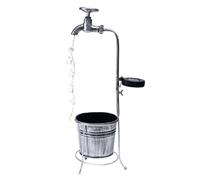 Outdoor Solar Light - Waterproof Metal Plant Pot | Solar Watering Can Light, Decorative Garden Śolar Lamp For Porch, Balcony, Patio, Backyard, Courtyard, Lawn, Pathway With Durable Weather Resistant C