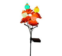 Outdoor Solar Lights - Waterproof Christmas Lights for Garden Pathway | Rose Snowman Style, ABS PP Build, Warm and Colorful Glow, Porch Lawn Driveway Walkway Decor, Festive
