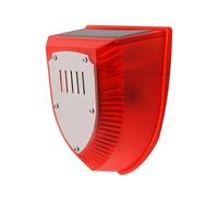 Outdoor Solar-powered Alarm With Sensors, Gunshots And Dog Barking Sounds And Strobe Lights, Alarm For Farm Barns And Yards(Timed Style)