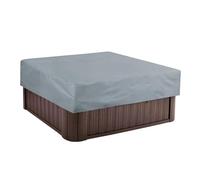 Outdoor Spa Cover - Hot Tub Accessories Gift | Square Waterproof Hot Tub Cap with UV Resistant Coating Strong Protective Lid for Patio, Backyard, Garden, Pool Area, Deck, Residential or Home Use