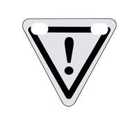 Outdoor Sports Reflective Triangle Magnetic Reflective Triangle Warning Reflector for Cycling, Reflective Triangle for Cycling, Reflective Warning Sign for Running, Magnetic Reflective Sign