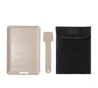 Outdoor Square Pieghevole Grill Piastra per Campeggio BBQ, Bistecca & Teppanyaki - Ferro Antiaderente, 13,2 x 19,7 cm, Bianco/Nero (3 Pezzi) Bianco