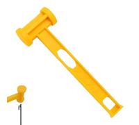 Outdoor Stake Hammer, Tent Peg Installer Tool, Portable Ground Nail Driver, Multi Purpose Camping Tool, Non Slip Grip Construction Design, 9.84x2.95x1.57in, for Outdoor