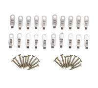 Outdoor String Lamps Hanger Hooks | Stainless Steel Screw Hooks for Hanging Patio Lamps | 20 Pack Hooks & Screws for Garden/Porch/Party Decor | Weatherproof Secure Hold