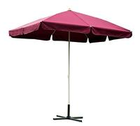 Outdoor Summer Rectangular Parasols Large Market Umbrellas for Garden Beach Patio Sun Shelter 240x180cm, with Base