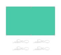 Outdoor Sun Shade Sail 6x9M Waterproof Patio Canopy with Fixing Kit Windproof Anti UV Perfect for Garden Yard and Parties Black