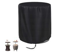 Outdoor Table Cover Round, 53x58cm Waterproof Protective Enclosure, Weather Resistant Dustproof Shield With Secure Fit Design For House Yard Garden Park Camping Outdoor Cooler Side Table Protection