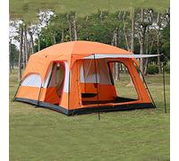 Outdoor Tent, Camping Tent 6 Person, Family Tents for Camping Waterproof, Tent with Living Room And Separate Rooms, 4 Season Tents Big Family Shelter (Color : Orange) Vision