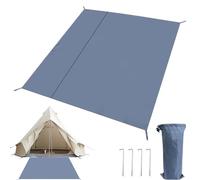 Outdoor Tent Mat - Oxford Cloth Waterproof Mat | Sunshade Mats with Storage Bag and 4 Tent Pegs | Camping Ground Mats | Foldable Ground Mast for Camping | Quick-Drying Oxford Sleep Pad with Storage