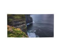 Outdoor The Cliffs Banner e cartelli da appendere alla parete Banner personalizzato per feste con 4 fori sfondo con testo fotografico sfondo per feste di compleanno per interni ed esterni decorazione