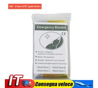 Outdoor Thermal Emergency Foil First Aid Survival Blankets (160x210cm Silver) IT