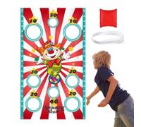 Outdoor Throwing Game Banner - Non-Woven, Circus Toss Game Banner Backdrop | Non-Woven Fabric Throwing Game Tool For Outdoor Carnival, Birthday Party, Family Gathering | Enjoy Endless Playtime With This