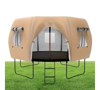 Outdoor Trampoline Cover, Sun Protection Tarps, 14ft Size for Yard, Strong Shade Feature Style, Sports Accessories Category, Garden Patio Backyard Playground Lawn Home Leisure Activity