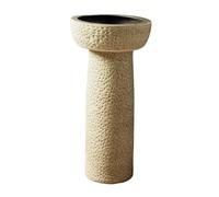 Outdoor Vanity Vessel Sink, Courtyard Garden Ceramic Column Basin, Balcony Sink Floor Standing Combo, Easy to Clean (Color : A) (A One Size)
