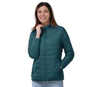 Outdoor Ventures Giacca trapuntata da donna, leggera, calda, per le mezze stagioni, imbottita, morbida, trapuntata, per il tempo libero, le escursioni, i viaggi, all'aperto, ciano, L
