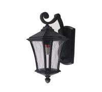 Outdoor Wall Lamp Ip55 Waterproof Outdoor Wall Sconce Courtyard E27 Wall Lantern With Glass Lampshade For Aisle Staircase Terrace Hotel Restaurant Living Room Balcony Wall Lights (Sand Black)/50*23*28