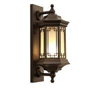 Outdoor Wall Sconce, Exterior Wall Lantern Fixture With E27 Base, Wall Mount Lightsrust Waterproof Wall Lamp With Frosted Glass Shade For Indoor And Outside Garage, Doorway