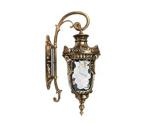 Outdoor Wall Sconce Single-Light Aluminum Material Wall Lantern With Water Pattern Glass Panels Waterproof European Style Wall Lamp For Porch Deck Patio Balcony