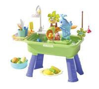 Outdoor Water Table - Beach Toy, Summer Activity Set, Sensory Stati