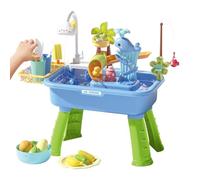 Outdoor Water Table - Beach Toy, Summer Activity Set, Sensory Stati